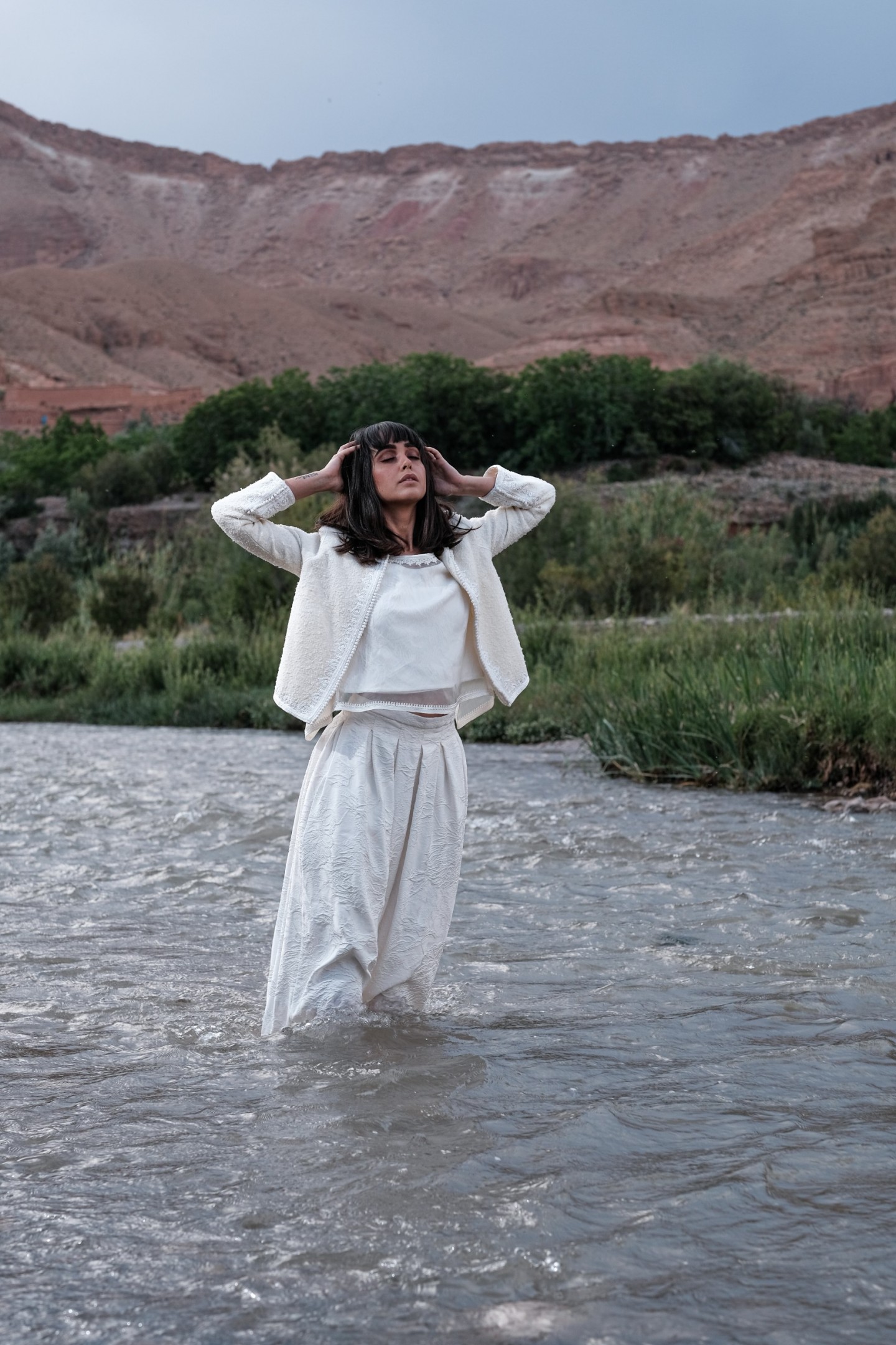 4.13 Houda skirt and sameen top Souad Jacket