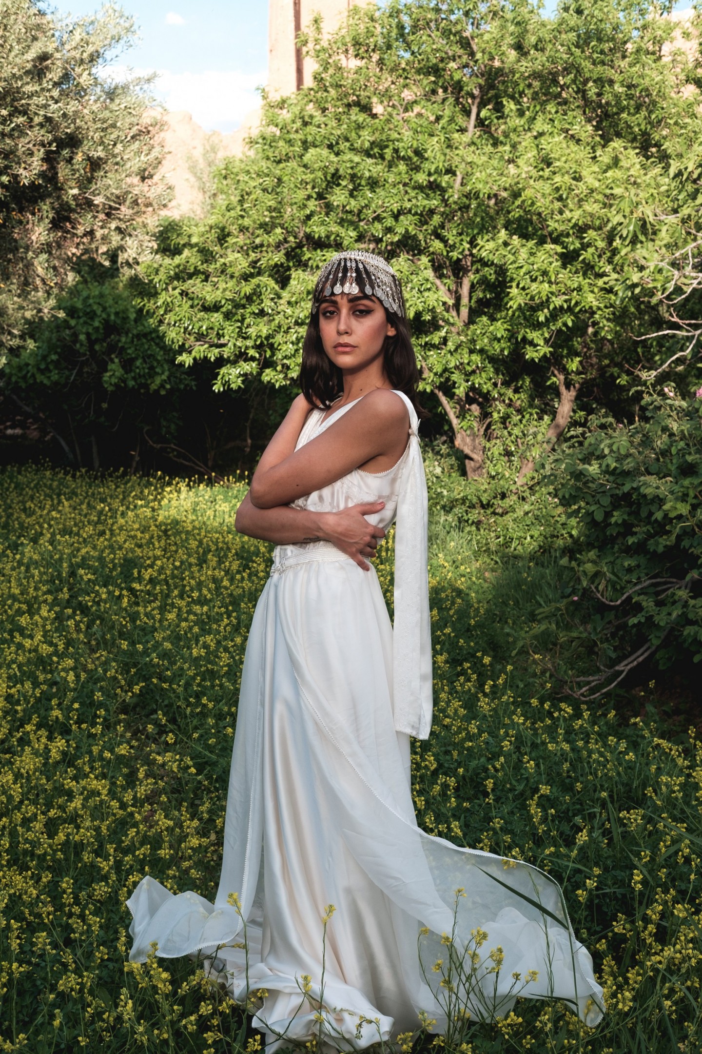 8.7Laila Dress Yousra headpiece